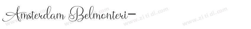 Amsterdam Belmonteri字体转换